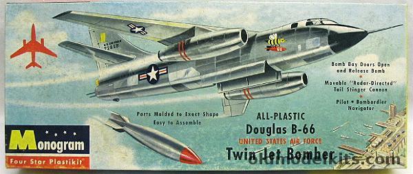 Monogram 1/83 Douglas B-66 Twin Jet Bomber, P10-98 plastic model kit
